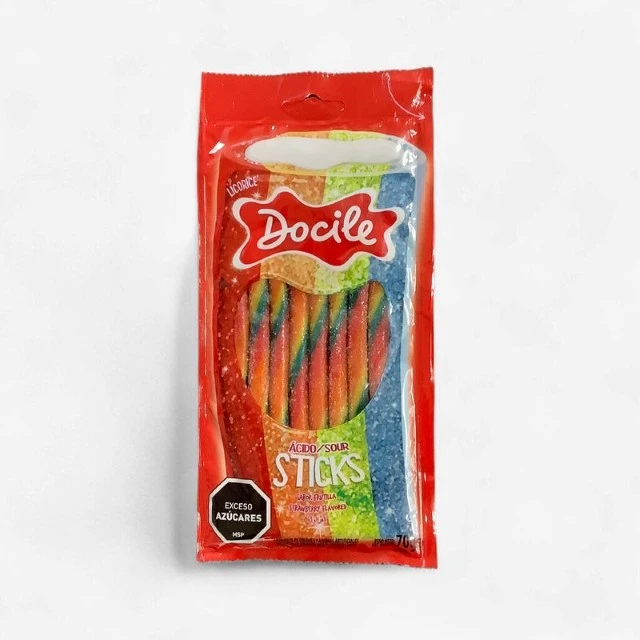 Docile Pencils Rainbow Sour 70G